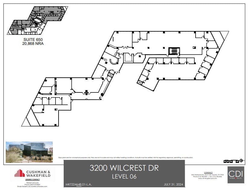 3200 Wilcrest Dr, Houston, TX for lease Floor Plan- Image 1 of 1