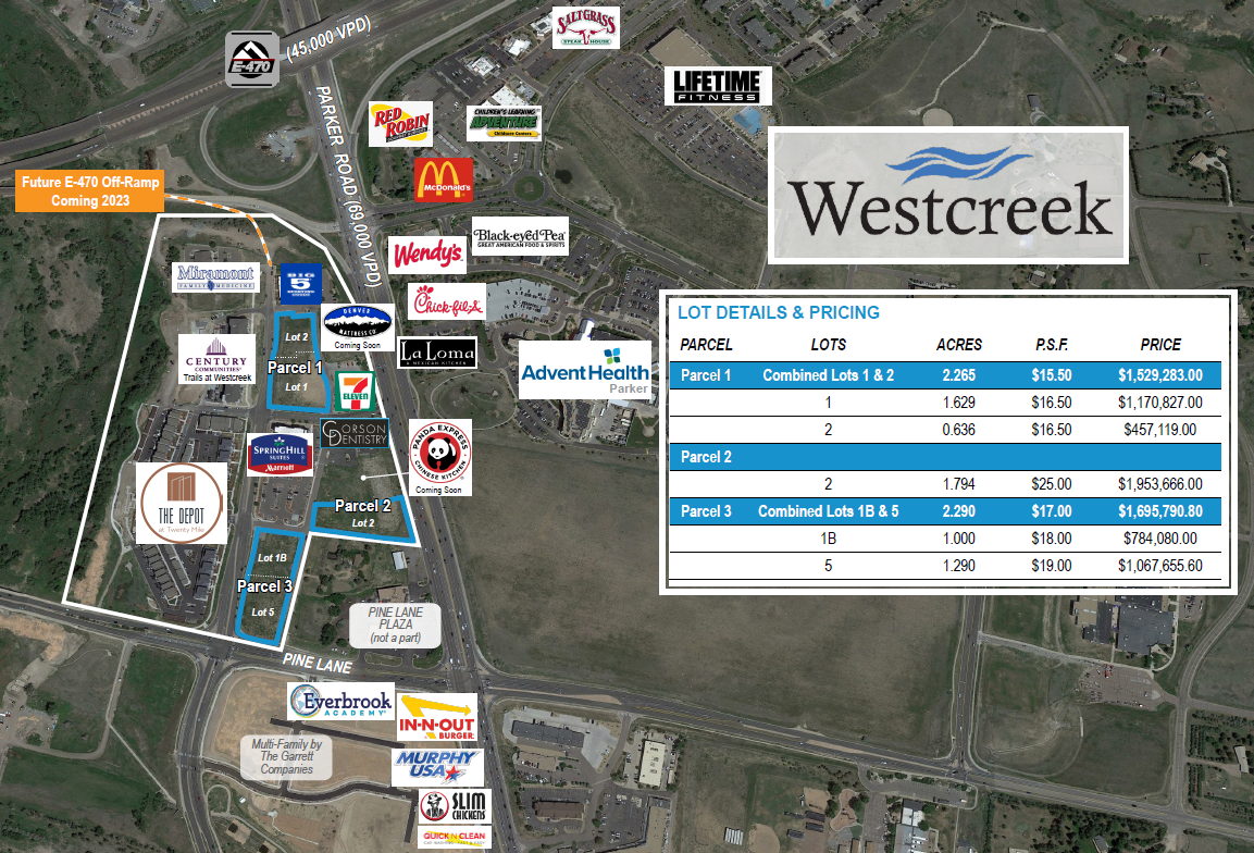 Westcreek-Parcel 3 Lots 1B and 5 portfolio of 2 properties for sale on LoopNet.com Primary Photo- Image 1 of 2