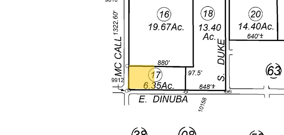 Dinuba Avenue, Selma, CA for lease - Plat Map - Image 2 of 2
