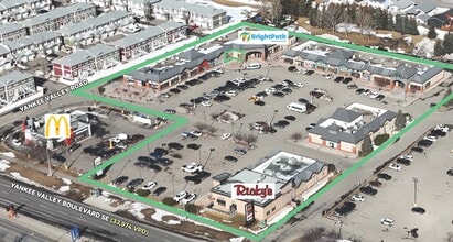960 Yankee Valley Blvd SE, Airdrie, AB - Aerial  map view