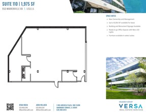 950 Warrenville Rd, Lisle, IL for sale Floor Plan- Image 1 of 2