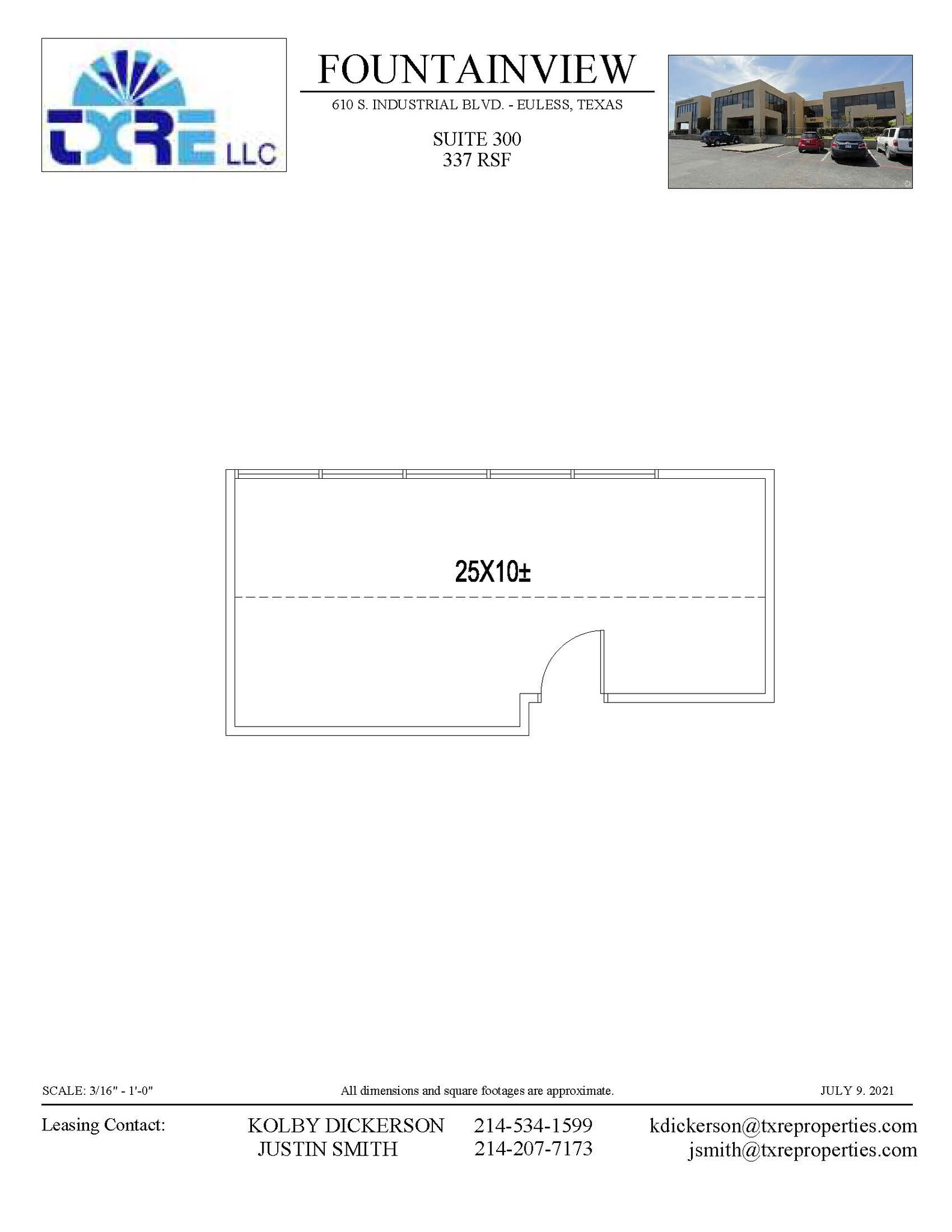 610 S Industrial Blvd, Euless, TX for lease Floor Plan- Image 1 of 1