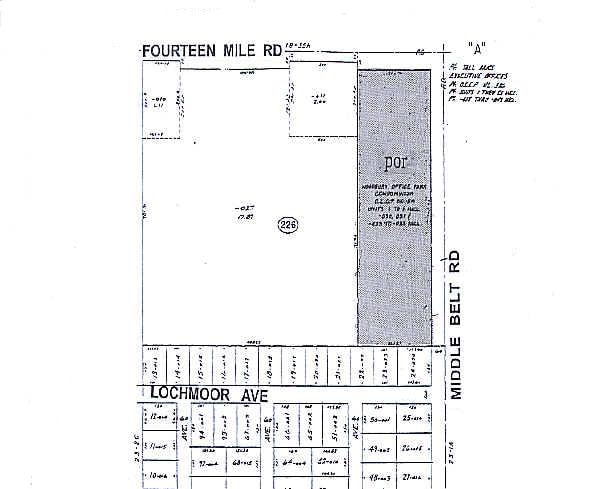 32811-32813 Middlebelt Rd, Farmington Hills, MI for lease - Plat Map - Image 2 of 4