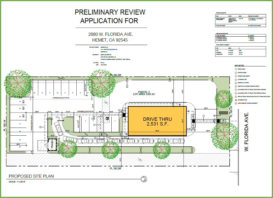 2880 W Florida Ave, Hemet, CA for lease Site Plan- Image 1 of 3