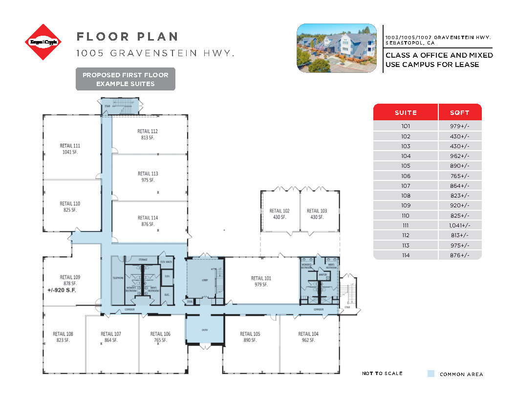 1003 Gravenstein Hwy, Sebastopol, CA for lease Floor Plan- Image 1 of 1