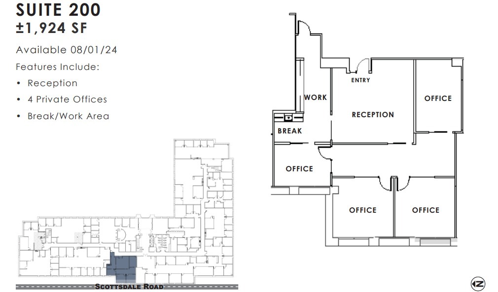 11333 N Scottsdale Rd, Scottsdale, AZ for lease Floor Plan- Image 1 of 1