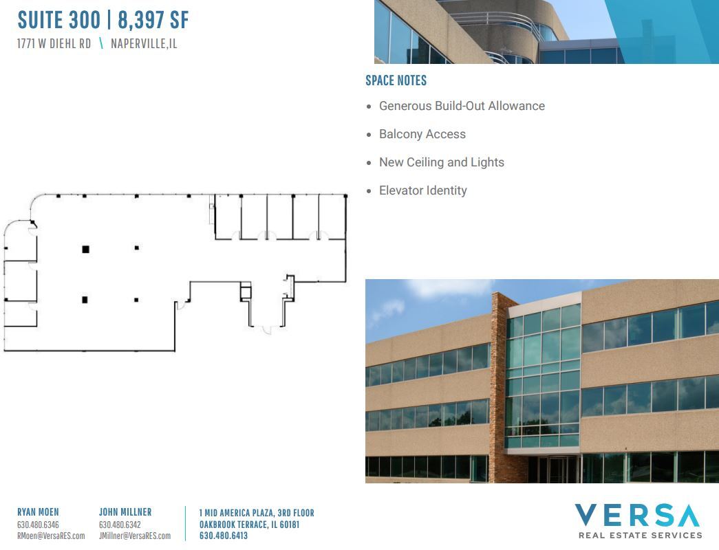 1751-1771 W Diehl Rd, Naperville, IL for lease Floor Plan- Image 1 of 2