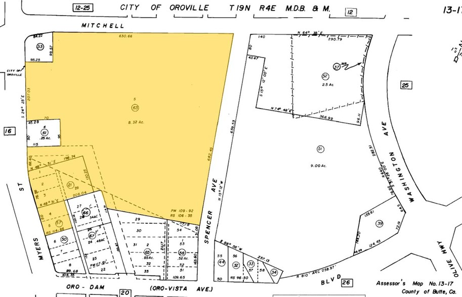 2260-2476 Oro Dam Blvd E, Oroville, CA for lease - Plat Map - Image 3 of 21