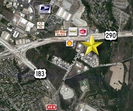 8291 Springdale Rd, Austin, TX - AERIAL map view