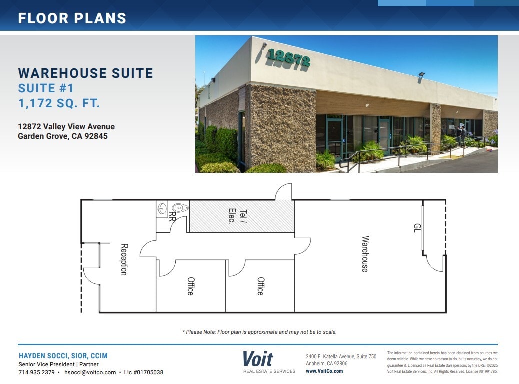 12802 Valley View St, Garden Grove, CA for lease Floor Plan- Image 1 of 1