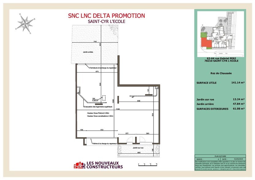 Retail in SAINT CYR L ECOLE for sale - Floor Plan - Image 1 of 2
