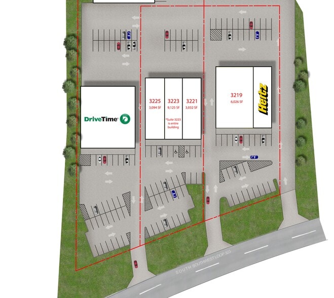 3215-3235 S Southwest Loop 323, Tyler, TX for lease - Site Plan - Image 2 of 28