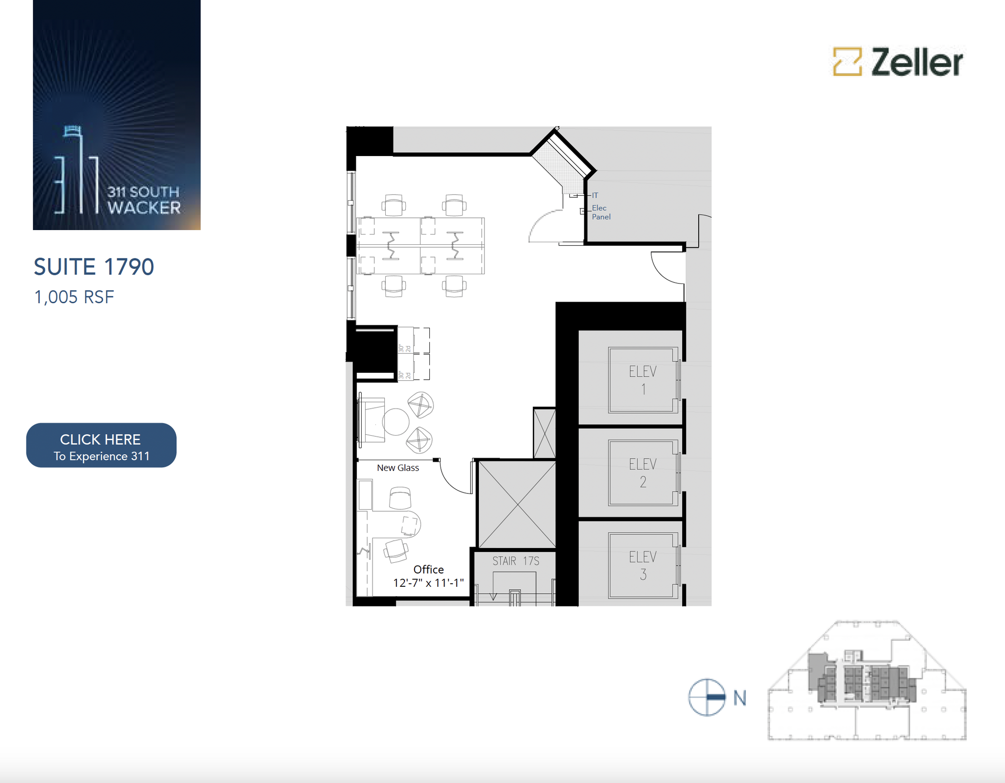 311 S Wacker Dr, Chicago, IL for lease Floor Plan- Image 1 of 1