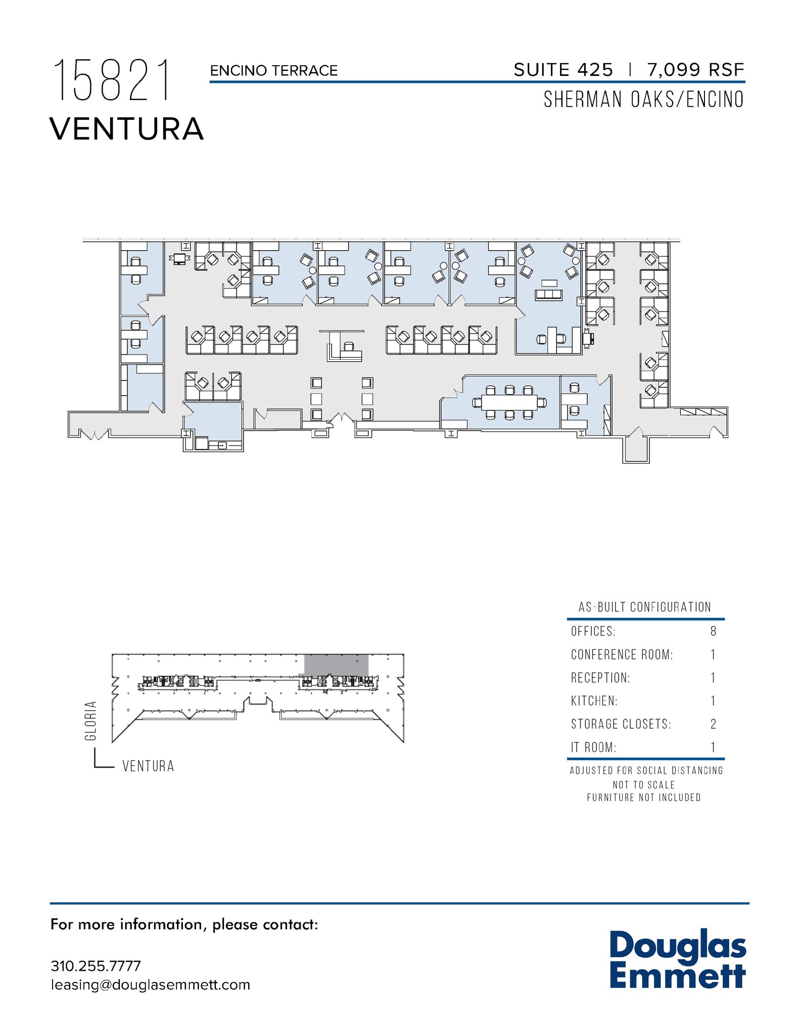 15821 Ventura Blvd, Encino, CA for lease Floor Plan- Image 1 of 1