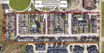 3302 Burke Rd, Pasadena, TX - AERIAL map view