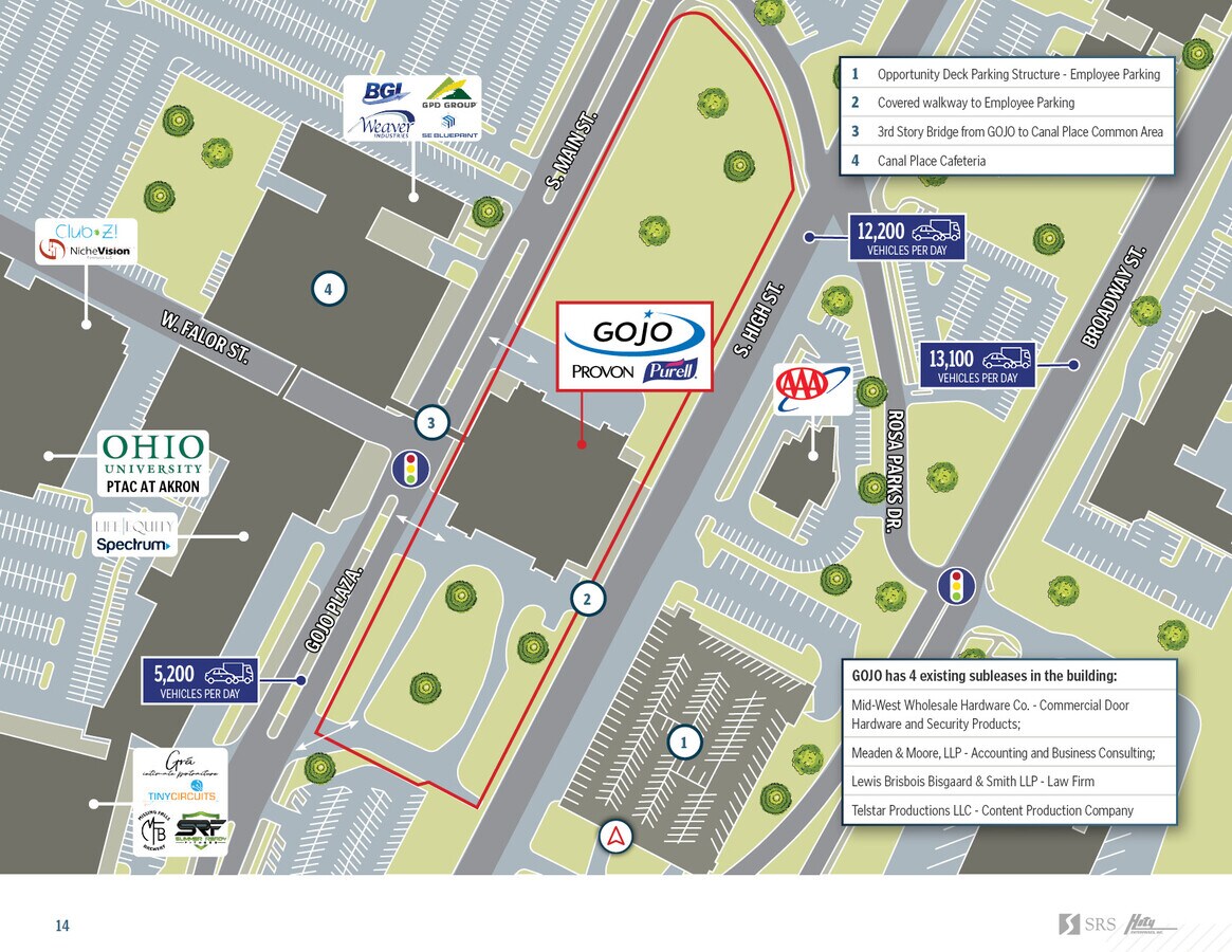 1 Gojo Plz, Akron, OH 44311