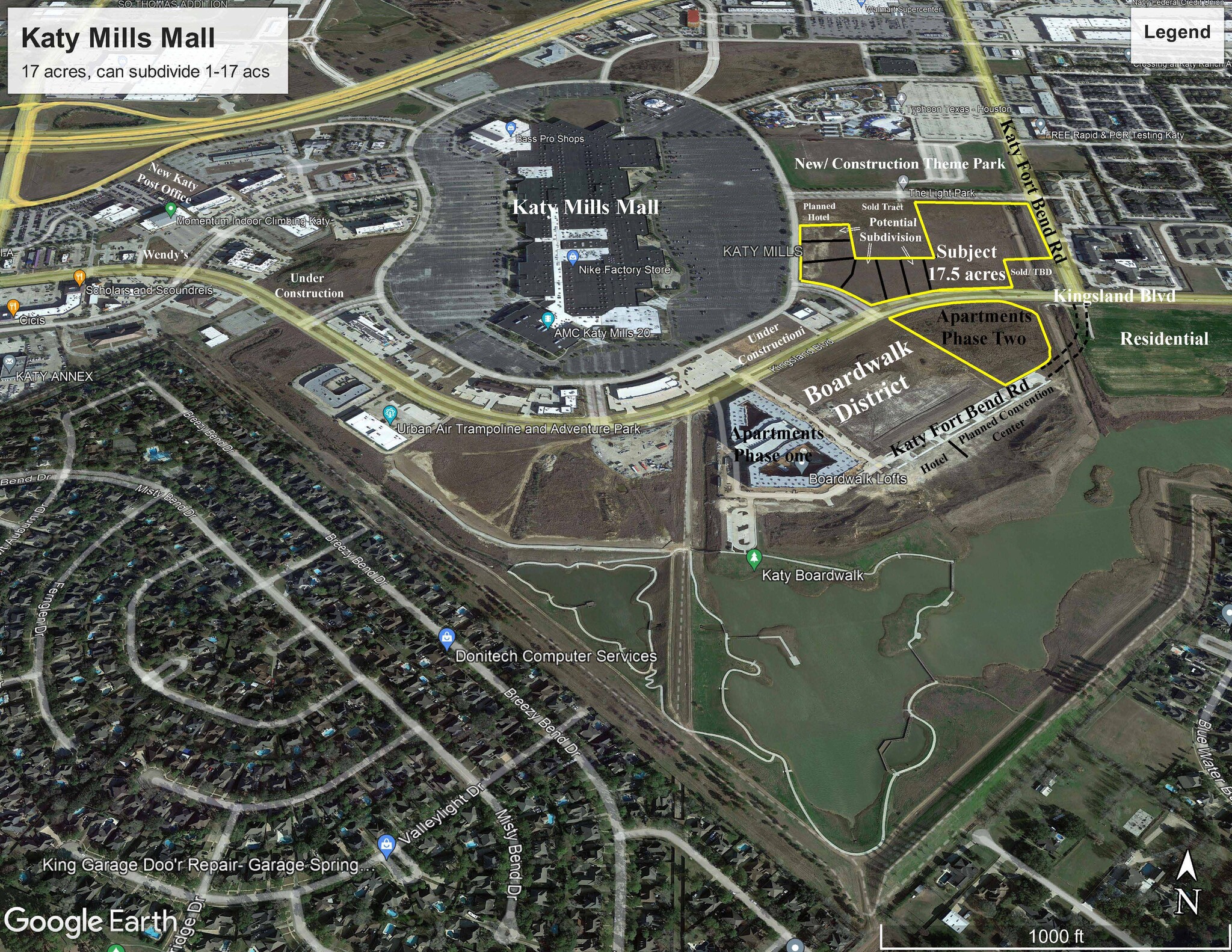 KATY MILLS COMMERCIAL RESERVES, Katy, TX 77494 - Pad Sites across from