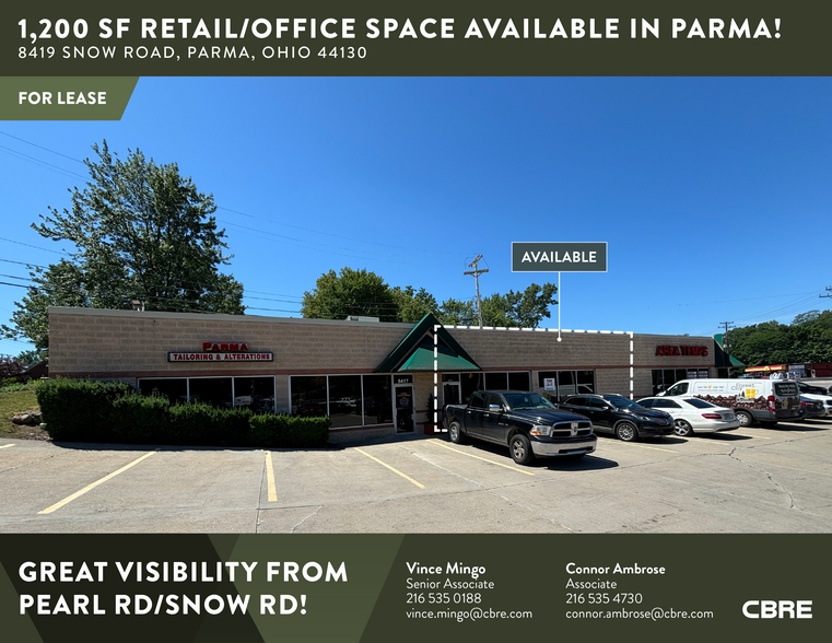 8417-8419 Snow Rd, Parma, OH for lease - Building Photo - Image 1 of 7