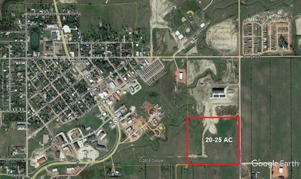 103rd Ave, Killdeer, ND 58640 Land In City Limits Commercial Data