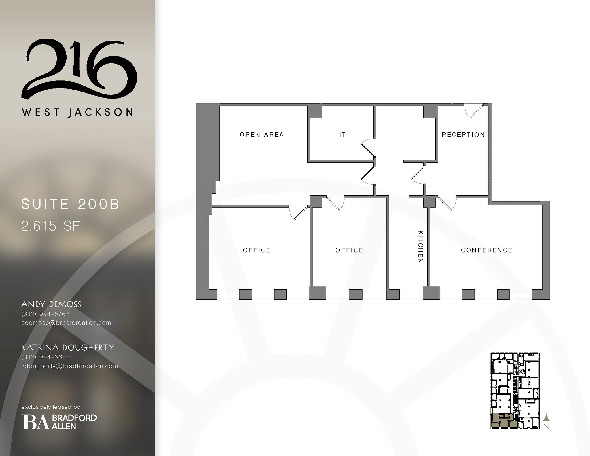 216 W Jackson Blvd, Chicago, IL for lease Floor Plan- Image 1 of 2