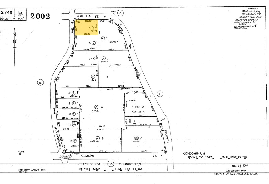 21612-21642 Marilla St, Chatsworth, CA for lease - Plat Map - Image 2 of 7