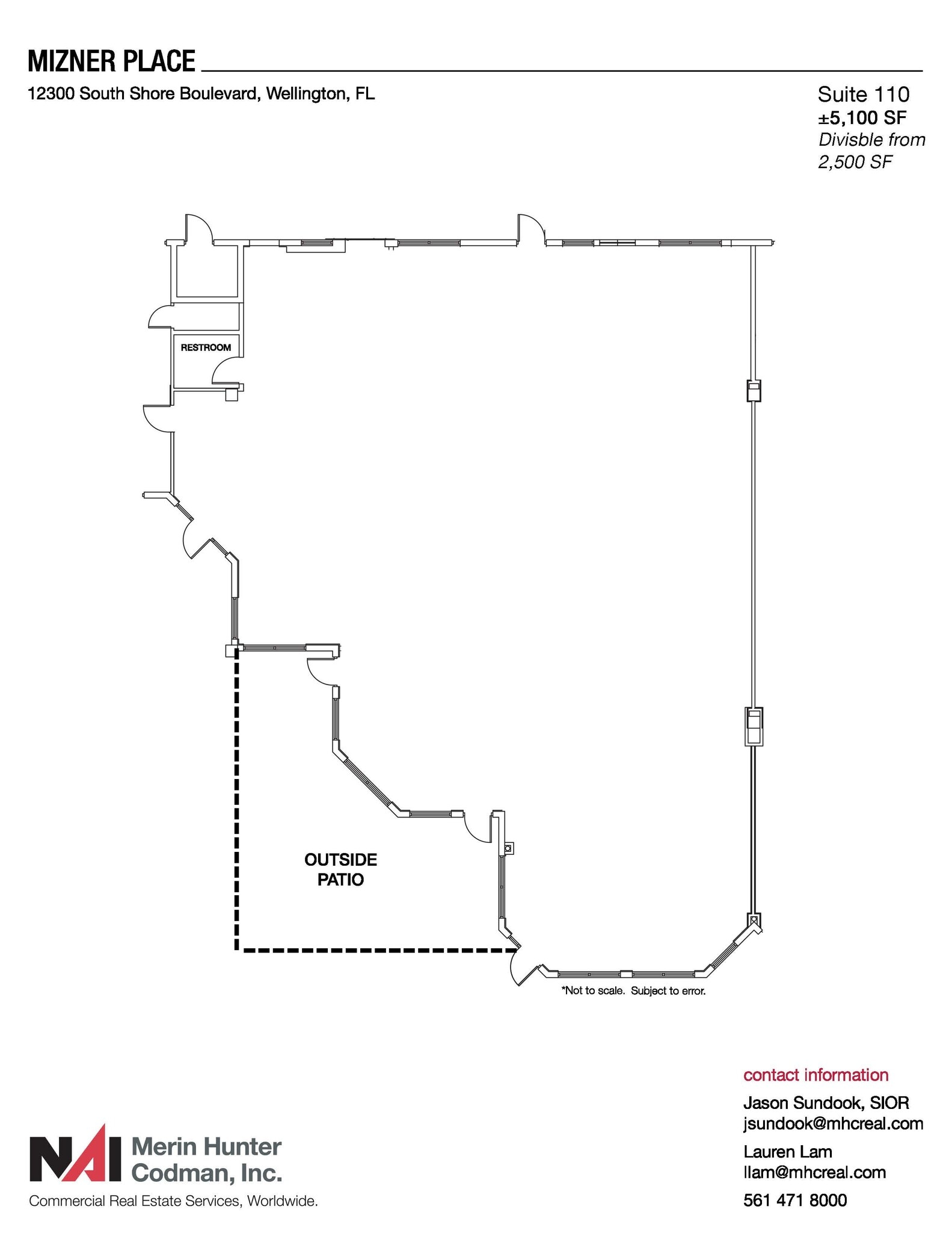 12300 S Shore Blvd, Wellington, FL for lease Floor Plan- Image 1 of 11