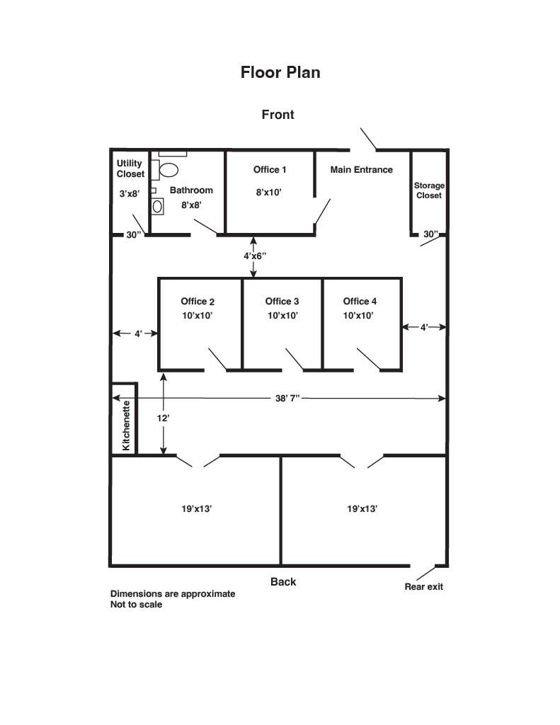 3 Winnenden Rd, Norwich, CT for lease Floor Plan- Image 1 of 2