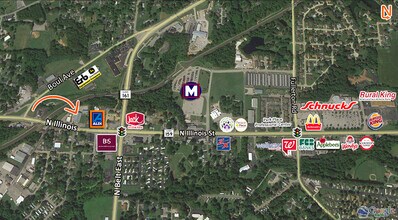 1604 N Illinois St, Swansea, IL - AERIAL map view