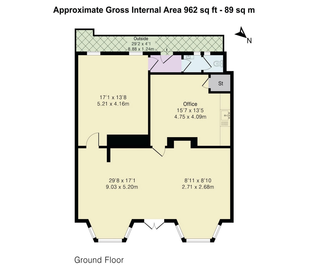 59-59C Park Rd, London, LND N8 8DP - Unit 59 - - Floor Plan - Image 2 of 7