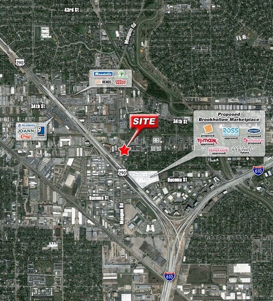 2800 Mangum Rd, Houston, TX for lease - Aerial - Image 3 of 4