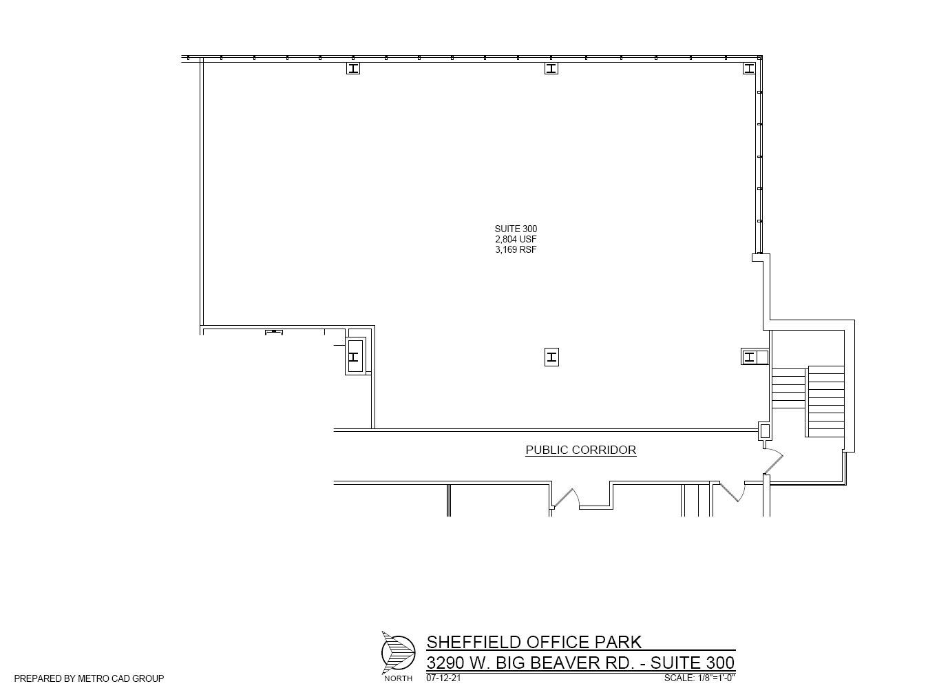 3310 W Big Beaver Rd, Troy, MI for lease Floor Plan- Image 1 of 1