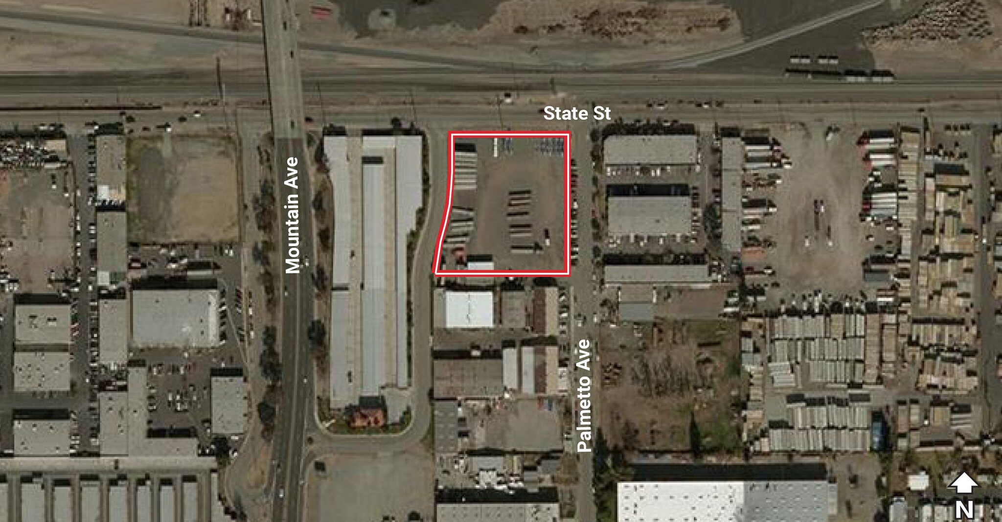 508 S Palmetto Ave, Ontario, CA for sale Aerial- Image 1 of 1