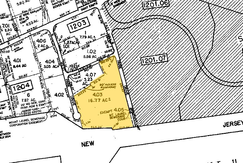 112 W Park Dr, Mount Laurel, NJ for lease - Plat Map - Image 2 of 2