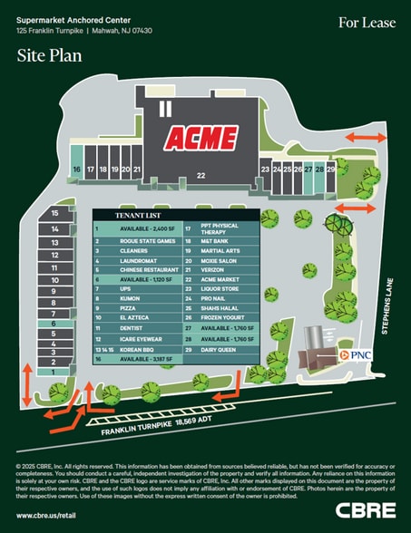 115-117 Franklin Tpke, Mahwah, NJ for lease - Site Plan - Image 2 of 36