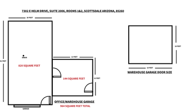 7302 E Helm Dr, Scottsdale, AZ for lease Floor Plan- Image 2 of 13