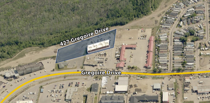 427 Gregoire Dr, Fort McMurray, AB for lease Aerial- Image 2 of 3