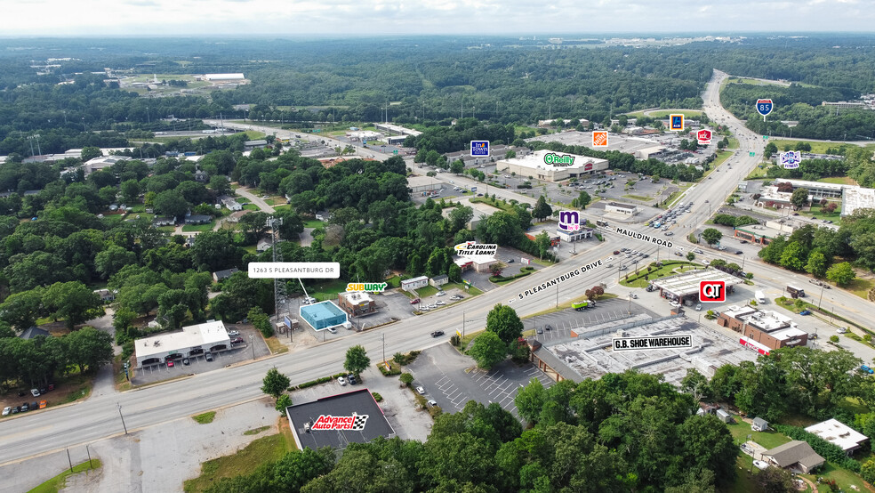 1263 S Pleasantburg Dr, Greenville, SC for lease - Aerial - Image 1 of 1