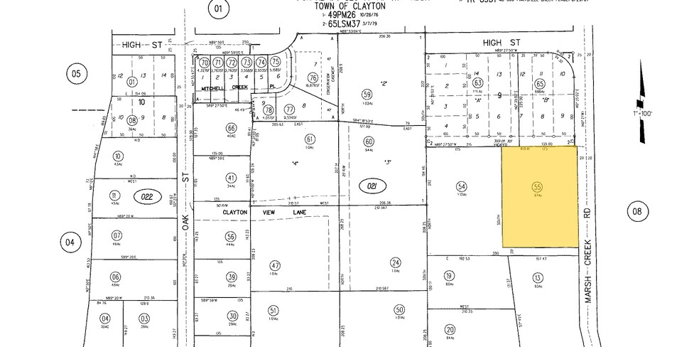 6170 High St, Clayton, CA for sale - Plat Map - Image 2 of 8