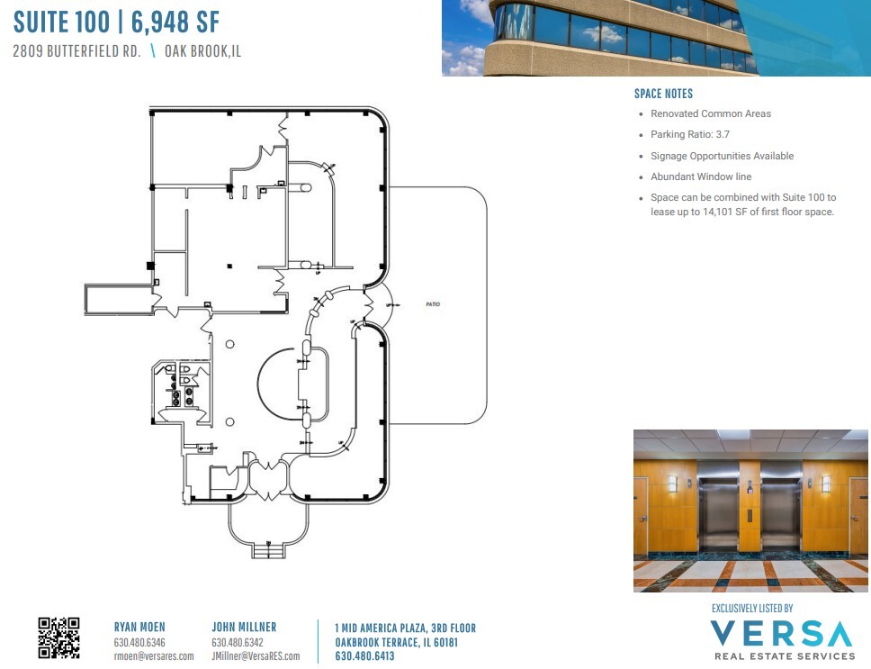 2707 Butterfield Rd, Oak Brook, IL for lease Floor Plan- Image 1 of 2