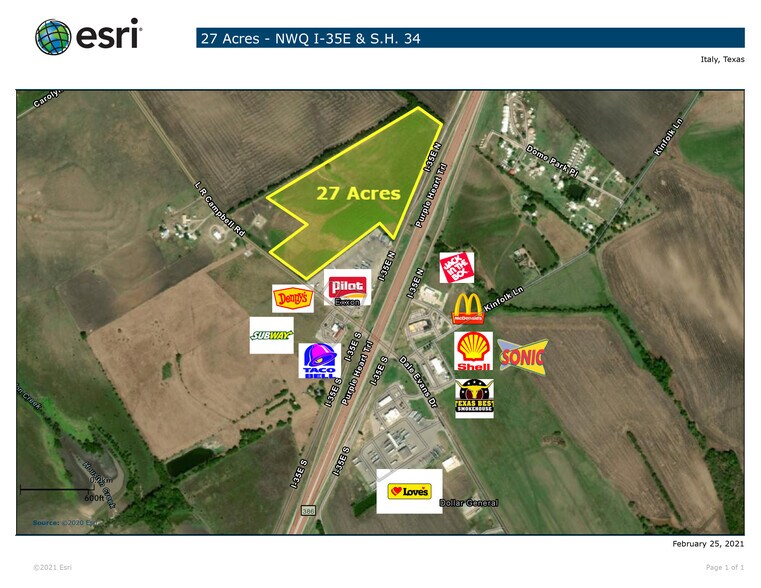 TBD I-35E Rd, Italy, TX for sale - Primary Photo - Image 1 of 1