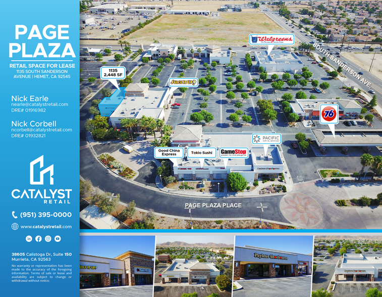 1127-1135 S Sanderson Ave, Hemet, CA for lease - Building Photo - Image 3 of 11