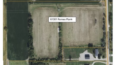 61301 Romeo Plank rd, Ray, MI - Aerial map view