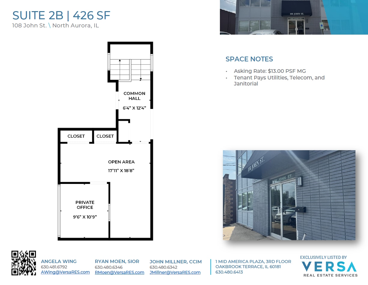 108 John St, North Aurora, IL for lease Floor Plan- Image 1 of 1