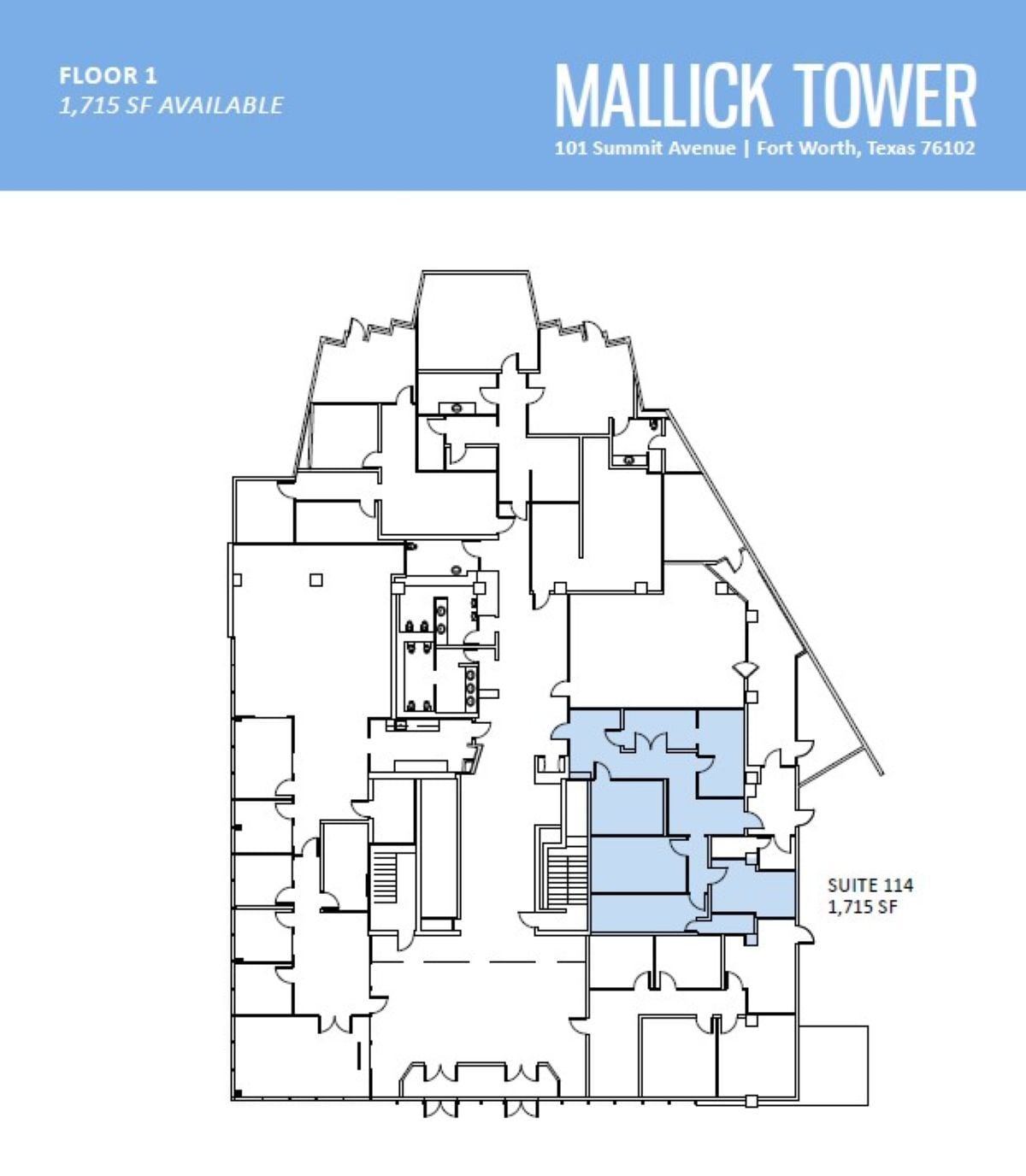 101 Summit Ave, Fort Worth, TX for lease Floor Plan- Image 1 of 1