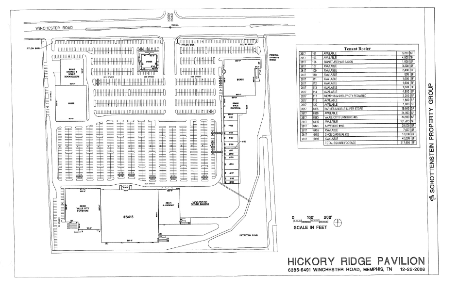 6385-6389 Winchester, Memphis, TN for sale Site Plan- Image 1 of 1