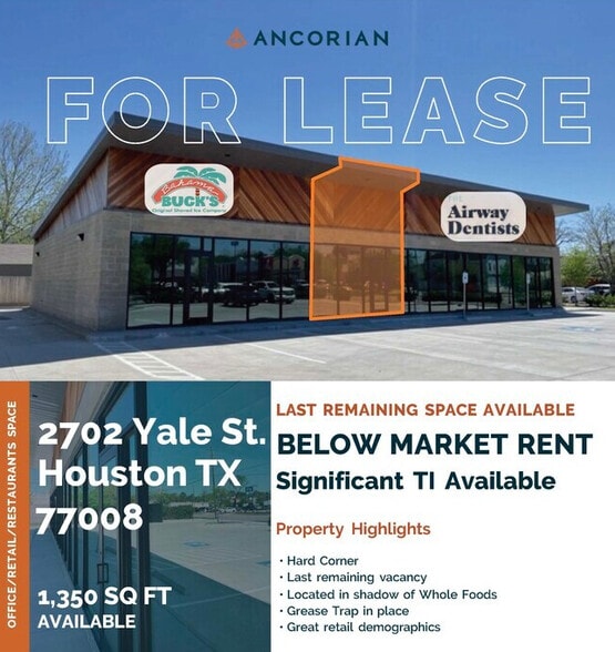 2702 Yale St, Houston, TX for lease - Building Photo - Image 1 of 5