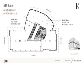 901 K St NW, Washington, DC for lease Floor Plan- Image 2 of 2