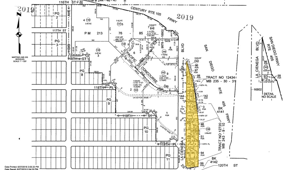 11934-11954 S La Cienega Blvd, Hawthorne, CA for lease - Plat Map - Image 2 of 22