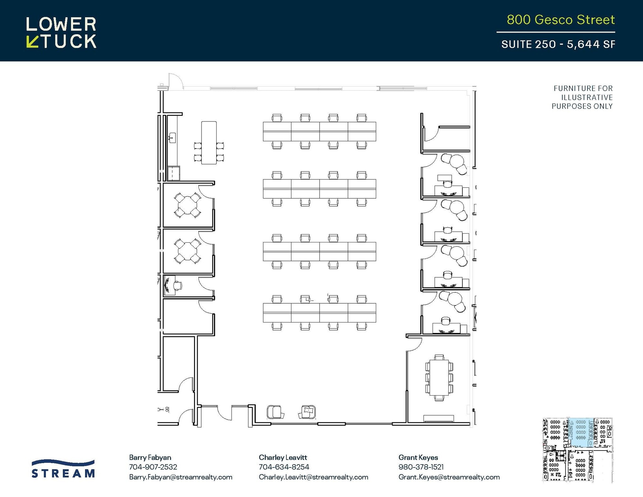 800 Gesco St, Charlotte, NC for lease Floor Plan- Image 1 of 1