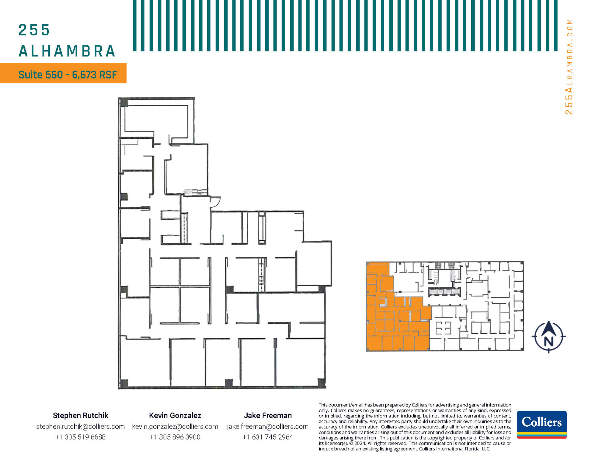 255 Alhambra Cir, Coral Gables, FL for lease Floor Plan- Image 1 of 1